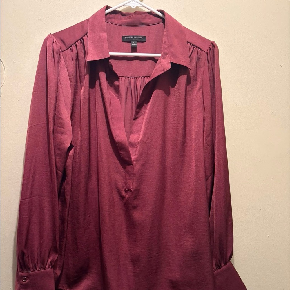 Banana Republic Deep Red Blouse